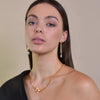 Culturesse Dimanche Muse Chain Pearl Drop Earrings