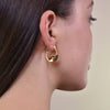 Culturesse Raquel Flow Huggie Earrings (Gold Vermeil)