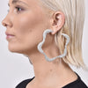 Culturesse Averi Oversized Flower Hoop Earrings