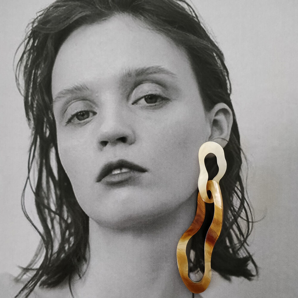 Culturesse Harper Irregular Twists Drop Earrings