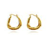 Culturesse Giverny Artisan Fluid Huggie Earrings (Gold)