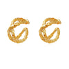 Culturesse Dejouer 24K Twisted Twin Hoop Earrings