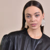 Culturesse Brighton Runway Style Diamante Drop Earrings