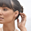 Culturesse Aeliana Dainty Opal Stud Earrings (Gold)