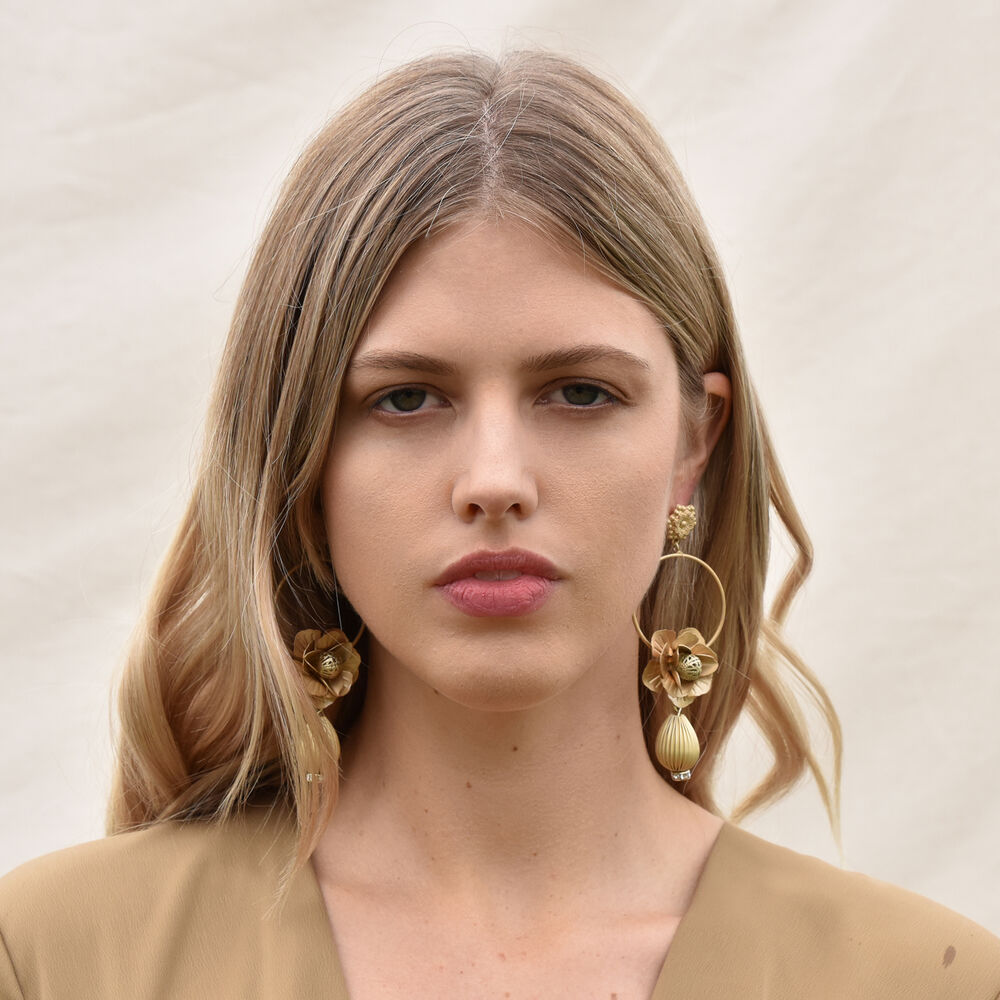 Culturesse Lusia French Bouquet Earrings