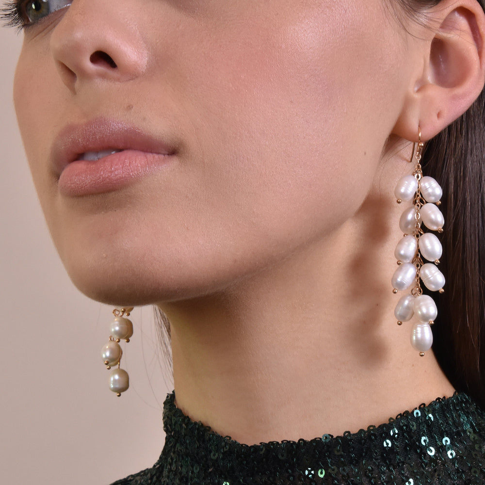 Culturesse Elin Freshwater Pearl Drop Earrings