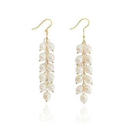 Culturesse Elin Freshwater Pearl Drop Earrings