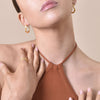 Culturesse Nomad Fluid Sculpture Hoop Earrings (Gold Vermeil)