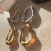 Culturesse Nomad Fluid Sculpture Hoop Earrings (Gold Vermeil)