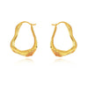 Culturesse Nomad Fluid Sculpture Hoop Earrings (Gold Vermeil)