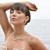 Culturesse Zoya Full Pearl Chain Necklace / Choker