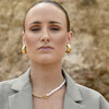 Culturesse Damaris Chunky Curve Earrings (Gold)
