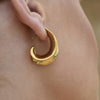 Culturesse Damaris Chunky Curve Earrings (Gold)