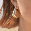 Culturesse Orsa Chunky Geometric Drop Earrings (Gold)