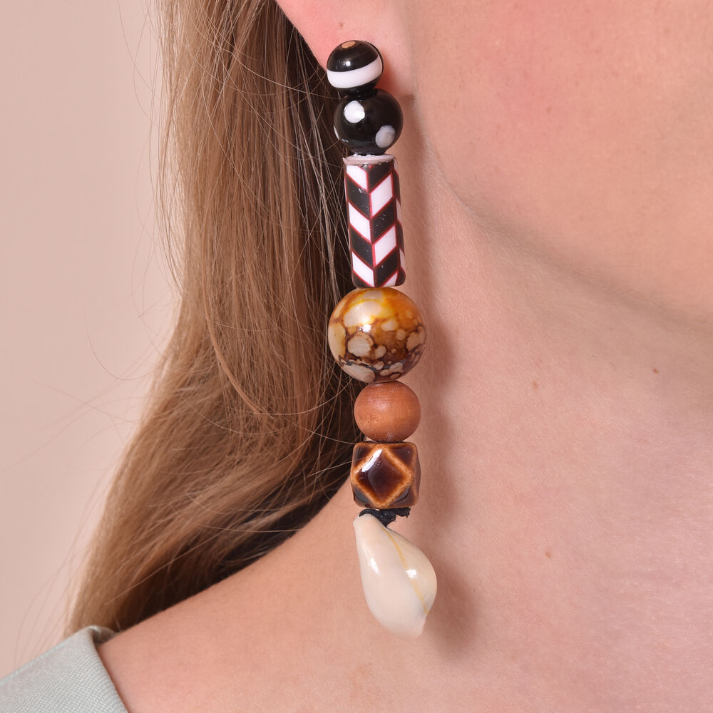 Culturesse Allyriane Earthy Glory Statement Earrings