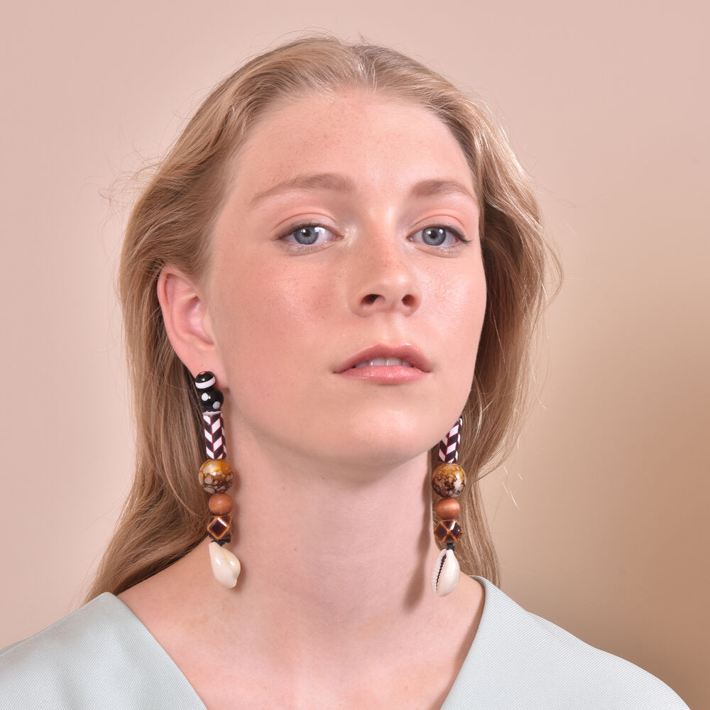 Culturesse Allyriane Earthy Glory Statement Earrings