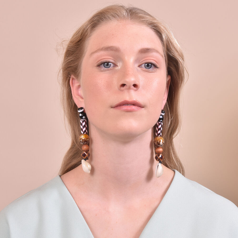 Culturesse Allyriane Earthy Glory Statement Earrings