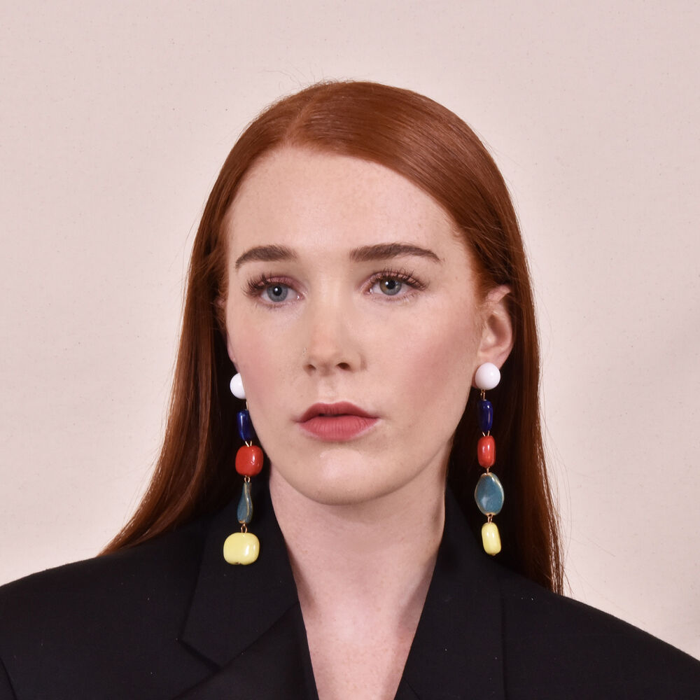 Culturesse Claudette Color Drops Statement Earrings