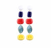 Culturesse Claudette Color Drops Statement Earrings