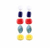 Culturesse Claudette Color Drops Statement Earrings