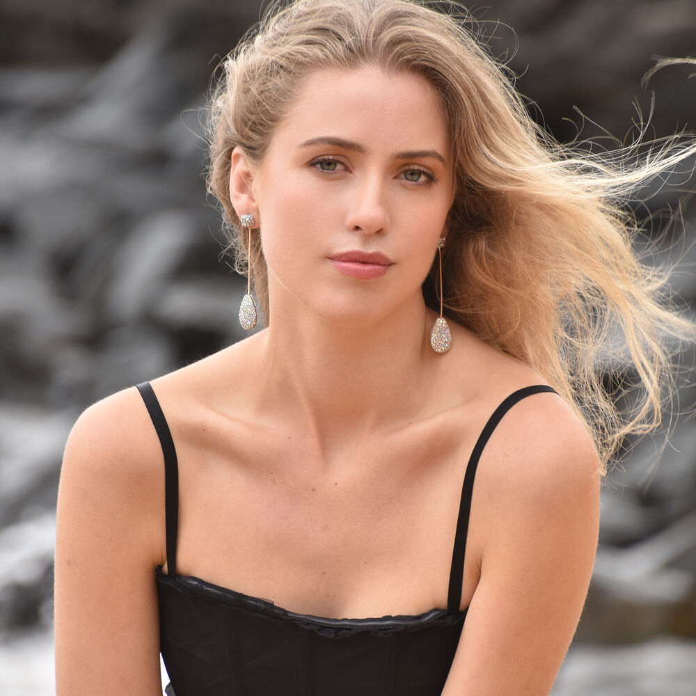 Culturesse Fallen Glamour Drop Earrings