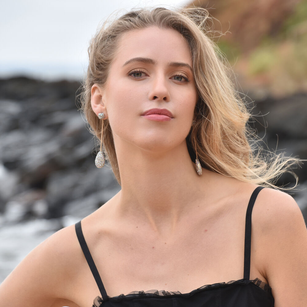 Culturesse Fallen Glamour Drop Earrings
