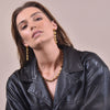 Culturesse Evren Gold Chain Earrings