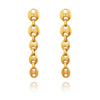 Culturesse Evren Gold Chain Earrings