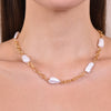 Culturesse Samone Modern Muse Pearl Chain Necklace / Choker