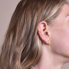 Culturesse Gwynn Gold Filled Gecko Screw Back Earrings