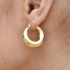 Culturesse Avalynn Classic Hoop Earrings (Gold)