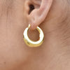 Culturesse Avalynn Classic Hoop Earrings (Gold)