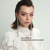 Culturesse Elizabeth Diamante Gold Tassel Earrings
