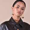 Culturesse Carmela Catwalk Gold Loop Earrings