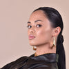 Culturesse Carmela Catwalk Gold Loop Earrings