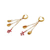 Culturesse Lyla Shell & Coral Earrings