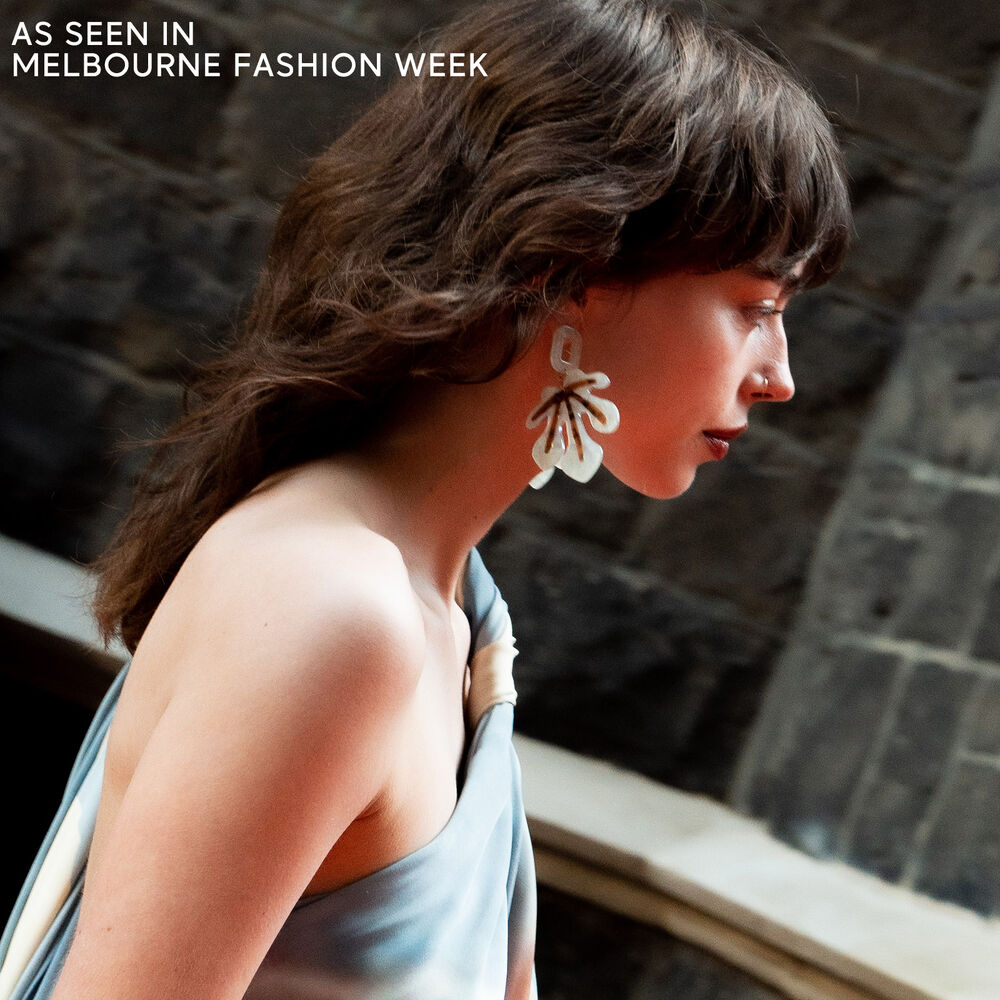 Culturesse Forever Green Statement Earrings