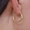 Culturesse Philomena Gold Vermeil Serpent Hoop Earrings