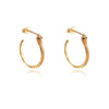 Culturesse Philomena Gold Vermeil Serpent Hoop Earrings