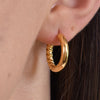 Culturesse Zora Modern Gold Hoop Earrings