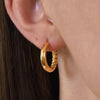 Culturesse Zora Modern Gold Hoop Earrings