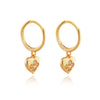 Culturesse Kimi Dainty Heart Drop Earrings