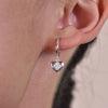 Culturesse Elva Dainty Heart Drop Earrings
