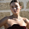 Culturesse Lucian Gold Heart String Earrings