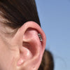 Culturesse Aquarius Helix Screw Back Earring (Silver Single Piece)