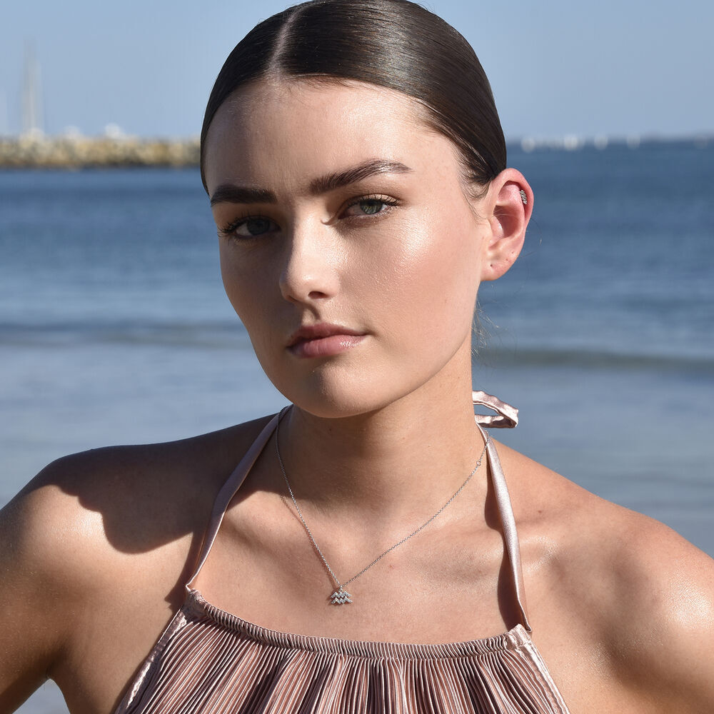 Culturesse Aquarius Helix Screw Back Earring (Silver Single Piece)