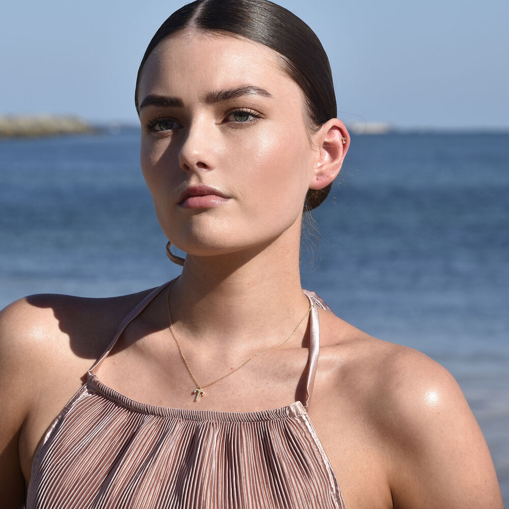 Culturesse Aries Helix Screw Back Earring (Gold Single Piece)