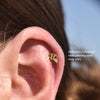 Culturesse Cancer Helix Screw Back Earring (Gold Single Piece)