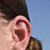 Culturesse Cancer Helix Screw Back Earring (Silver Single Piece)