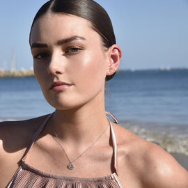 Culturesse Cancer Helix Screw Back Earring (Silver Single Piece)